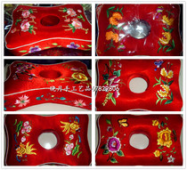 Qingyang specialty pure handmade single-sided embroidered bone-shaped ear pillow cervical pillow buckwheat leather pillow special offer