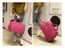 Pull Rod With Wheel Backpack Large Capacity Double Shoulder Travel Bag Men Don Case Hand Travel Multifunction School Bag