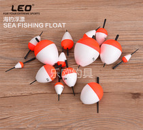 New foam float bulk EPS red and white foam float rock fishing drift through perforated float ball fishing gear