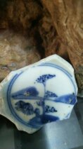 Kangxi Zijin Glaze Landscape pattern Ancient porcelain Porcelain Antique specimen Fidelity package Old porcelain bowl Bottle cup pot pot plate