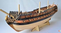The new version of Peter the Greats flagship wooden boat mold cover