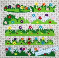 Kindergarten childrens room wall decorations classroom classroom environment layout primary school blackboard wall fence