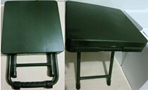  New army green portable outdoor learning stool barracks warrior multi-function writing chair headquarters soldier folding stool