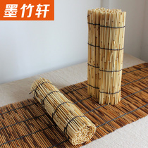 New natural reed hand-woven tea mat fern rod Bamboo woven rattan grass Antique classical tea curtain tea mat