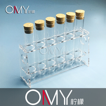  Set 18 20 25 30 40 150 Glass test tube cork 5 6 holes transparent acrylic test tube rack Exhibition display