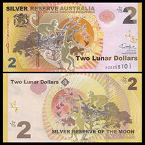 Oceania banknotes Australia 2 Australian dollars Monkey year commemorative banknotes Monkey year Chinese Zodiac banknotes Australian banknotes