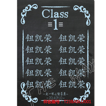 Blackboard campus seat seat card wedding props decoration Wedding Guide Guide water brand creative customization AT23