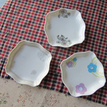 Foreign Trade Export Ceramic Vegetarian Color 6 Inch Small Square Dish Pick Up Dessert Disc Bone Disc Special Price