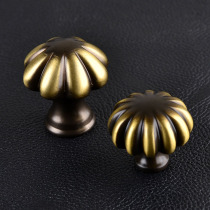 Pure copper handle kitchen cabinet European cabinet door American wardrobe handle single hole cabinet furniture cabinet wardrobe drawer handle