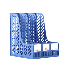 Office desktop file rack triple File frame desktop file storage frame plastic book stand