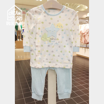 (CreamHouse) Korean polka dot five-pointed star baby boy baby spring and autumn clothes underwear suit