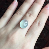 (Mingkai jadeite) Natural A- cargo jade ice seed light egg noodles