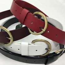 Japan Earth Music Day Series Sensuo Belts Fashion Pants Belts 3 5 Wide Gilded Buttons