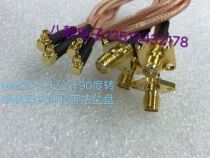 SMA-KF MMCX-JW RF RG316 coaxial jumper SMA female with flange turn MMCX bend male 50 Euro AP wire