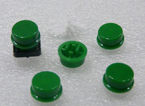 A24 button cap Omron fit 12 * 12 * 7 3 square head light touch switch convex arched surface green 1K42 Yuan