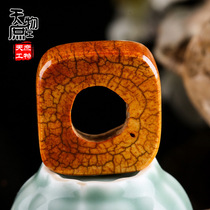 Camel bone square fracking crackling with the shape of a circle pendant star moon King Kong Buddha Pearl back cloud doing old hump bone craft S