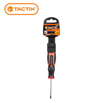 TACTIX three-color handle phillips screwdriver Strong magnetic hair black plastic handle Three-color handle screwdriver screwdriver