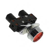 81735512 PNEUM VALVE ROUND PSHBTN RED NC