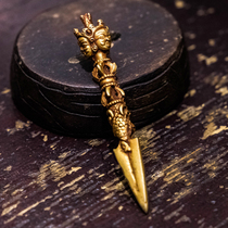 Tibetan instruments pure copper religious Diamond three sides Puba Diamond pestle