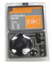 16PCE CARBON STEEL HOLE SAW KIT Alleway 16-piece HOLE SAW