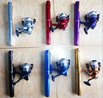 Foreign trade 1 6 M mini fishing rod pen set fishing rod portable fishing rod pocket fishing rod ice fishing rod
