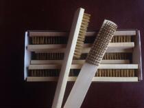 Special price wood handle brass wire brush rust removing clean wire brush pure brass wire brush stainless steel wire brush filament