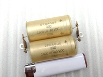 American antique Sibi SPRAGUE 39D Series 40V 1600UF copper foot axial capacitor super large volume