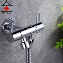 Full copper-in-two-out washing machine tap multifunction tap 4 sub-connector Annest bathroom