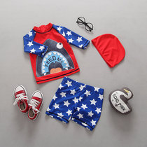  Exported to the United Kingdom childrens swimsuit boys sunscreen anti-UV baby shark split swimsuit surf suit set tide