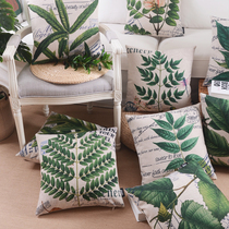 Pine fruit House American plant pillow thick cotton cotton linen country flower and grass cushion sofa bedside cushion homestay model room