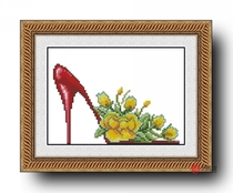 Precision printed DMC cross stitch kit * high heels 6(WP0013)