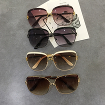 New personality round face sunglasses female Korea East Gate sunglasses female tide Net red with Harajuku wind glasses female