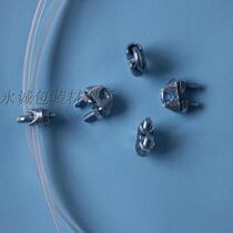 Galvanized rope buckle Wire rope buckle Lock wire clamp M3 M5 M6 M8 chuck U-shaped plastic steel wire clamp
