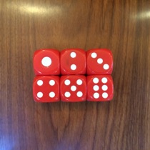 25MM large acrylic rounded one-year dice No 25 large size old man Mahjong dice 4 9 9