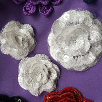 Solid Floral Wedding Dresses Accessories Bridal Head Ornament Head Flower Accessories Accessories Handmade DIY Sequin Small Flowers