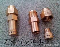 Commercial stove head Long open flame nozzle Gas stove stove Kitchen equipment cabinet nozzle All copper oil gas tinder head