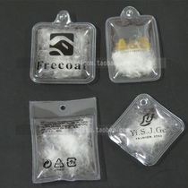Inflatable down tag made PVC down ball TPU flush package custom cotton pack duck velvet leather label 2