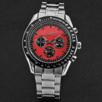 JARAGAR bar nail scale mechanical watch six-pin mechanical steel belt watch mens personality mechanical watch 236