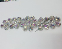 AB color water drop gem rhinestones finished hand-decorated evening dress show clothing waist decoration accessories bag drill