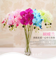 Emulated flower fake flower large branch butterfly orchid silk cloth upscale butterfly orchid flower arrangement livingroom to put floral flower wholesale