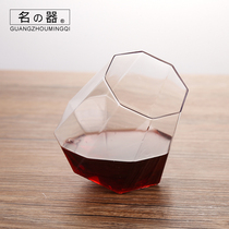 Famous creative foreign wine glass thick bottom cup glass whisky cup white wine glass household spirits Cup bar beer glass