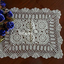 Hand crochet crochet cover towel table mat Cotton lace hollow woven universal cloth sofa towel white rice 40 wide
