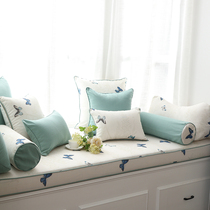 Bay window mat Tatami mat Childrens cartoon bedroom window sill mat custom sofa mat cushion Pastoral style removable and washable