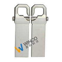 32G creative gift U disk 32G high speed Mini Waterproof car U disk laser lettering custom LOGO Hooke USB flash drive