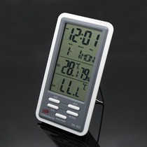 DC802 indoor and outdoor thermometer multifunctional temperature and hygrometer display calendar time week date alarm clock