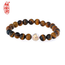 Xiang Ankaku tiger eye stone large trend to Bodhisattva bracelet belongs to the horses life and Buddhas hand strings male and female