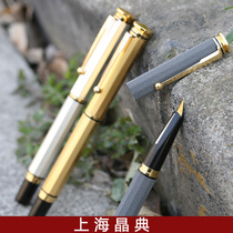  Hero 124 Iridium pen produced in the 1990s-duckbill tip aluminum rod polyhedron Hero old pen is cost-effective