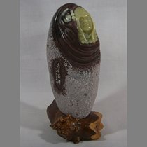 Long Brood Rohan 18 Pendulum Pieces Natural Qingtian Zhou Village Dragon Egg Stone Carvings Pure Handicraft Items Buddhist Figure Overdraft