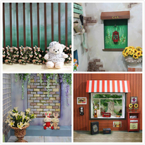 Korean style 1 5x1 5 meters mini blur small background Childrens photography background Baby hundred days photo background