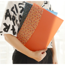 Youfan Korean stationery color document bag A4 velcro bag A5 button bag A6 ticket bag Document ticket holder